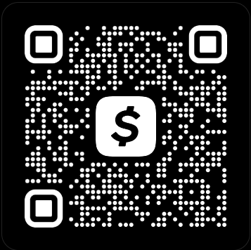 Cash App QR code for cash contributions